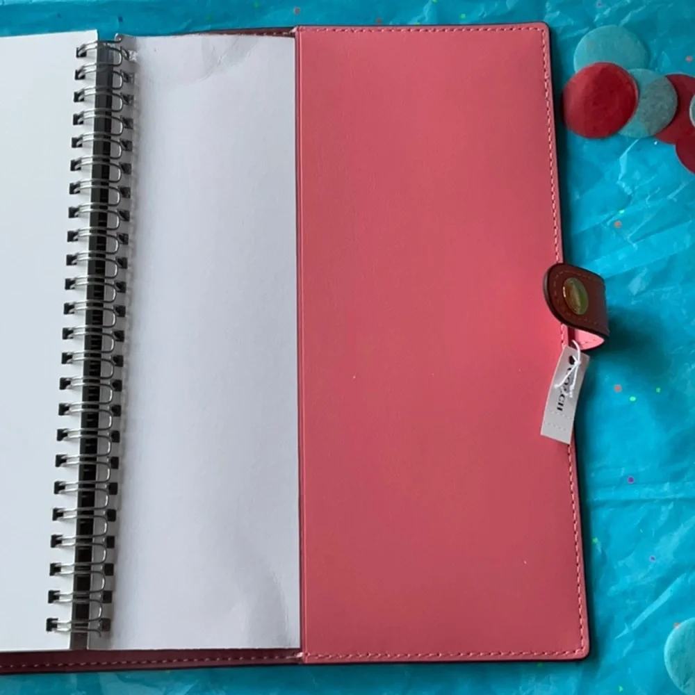 🌺📚 COACH COLOR-BLOCK NOTEBOOK IN SIGNATURE CANVAS 🌺📚
